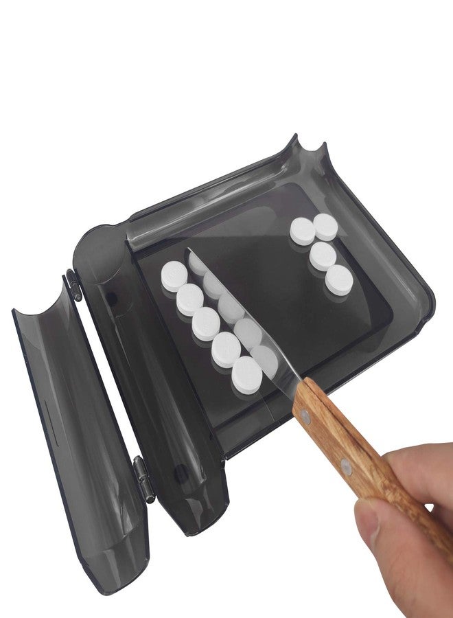 Medarchitect Right Hand Pill Counting Tray with Spatula (Black - Wood Handle) - Image 2